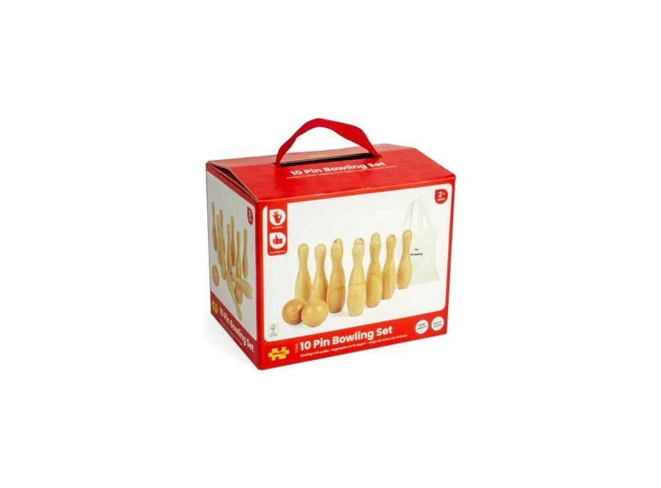 Bigjigs Toys Dřevěné kuželky