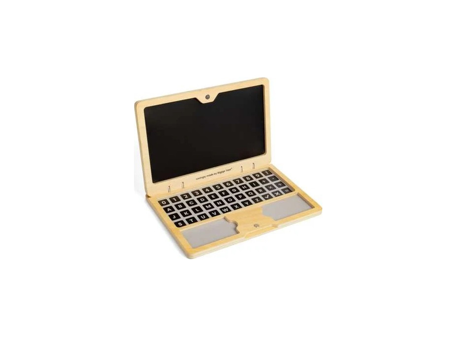 Bigjigs Toys Dřevěný magnetický notebook