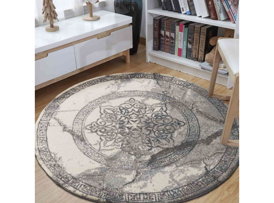 Kusový koberec STIVA ornament circle - šedý