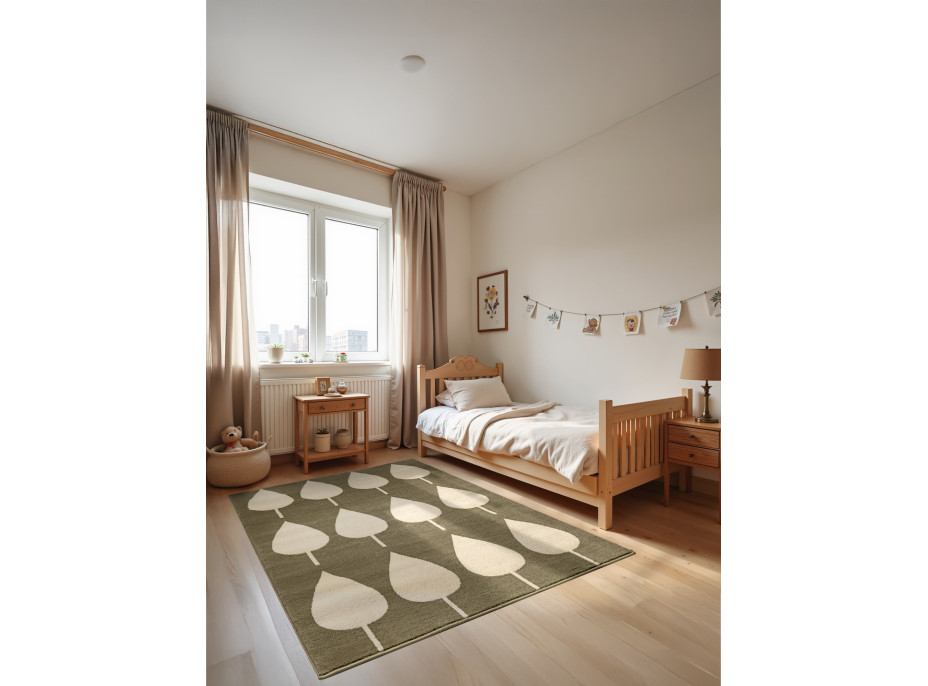 Dětský koberec Adventures 106215 Green Cream