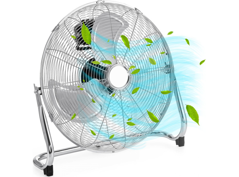 Podlahový ventilátor TYBER - stříbrný