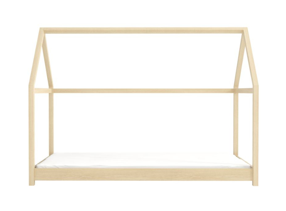 Dětská domečková Montessori postel z masivu borovice VERONIKA - 180x80 cm - PŘÍRODNÍ BOROVICE