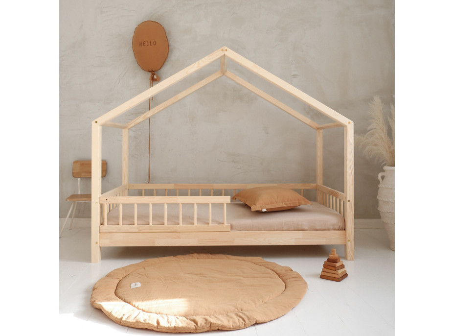 Dětská domečková postel z masivu borovice Bedhouse BELLO (se šuplíkem/s přistýlkou) - 180x80 cm