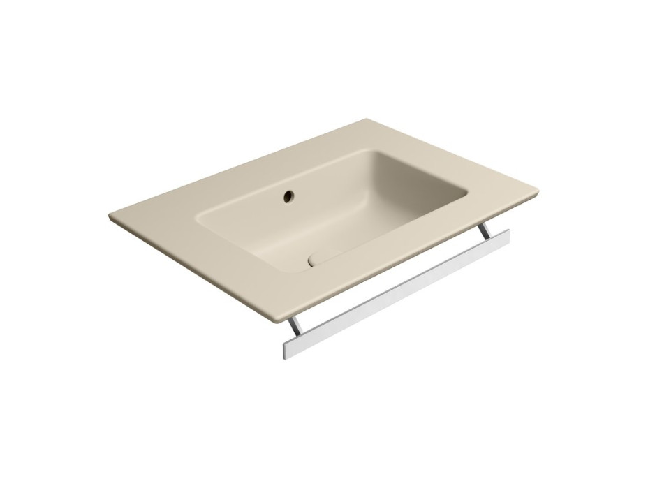 GSI PURA keramické umyvadlo Slim 62x46cm, bez otvoru, creta mat 8884008