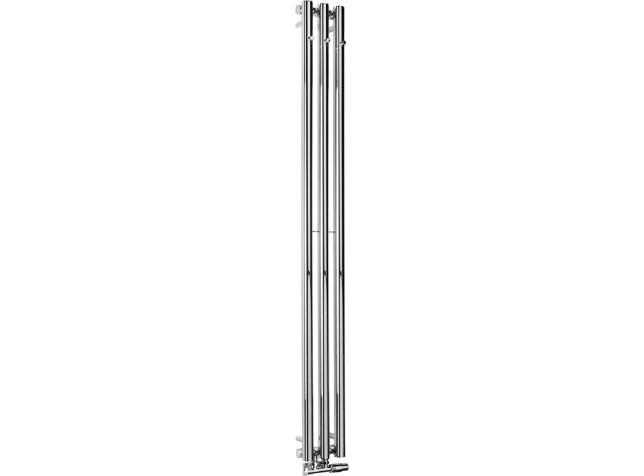 Sapho PILON otopné těleso 196x1800mm, se třemi háčky pro ručník, chrom IZ126T