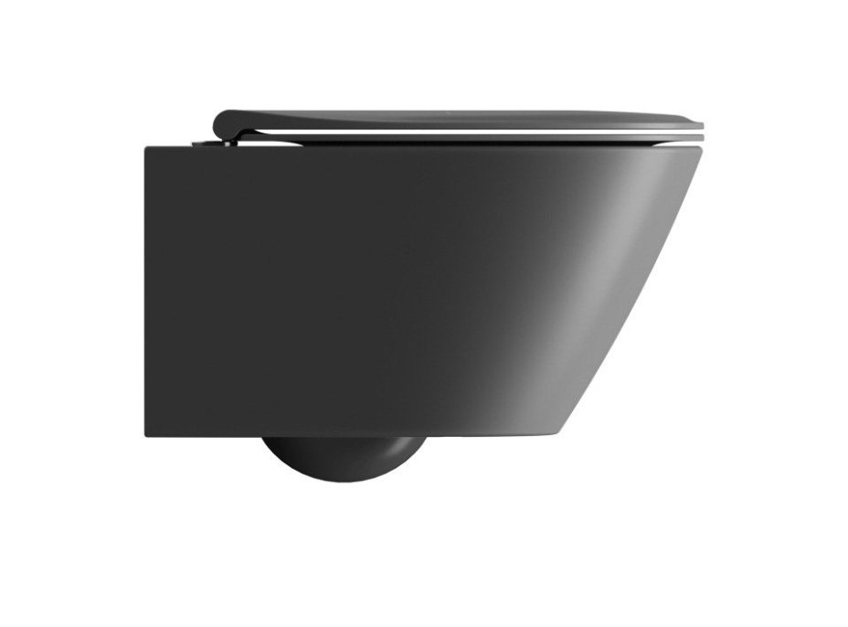 GSI MODO závěsná WC mísa, Swirlflush, 37x54cm, černá dual-mat 841526