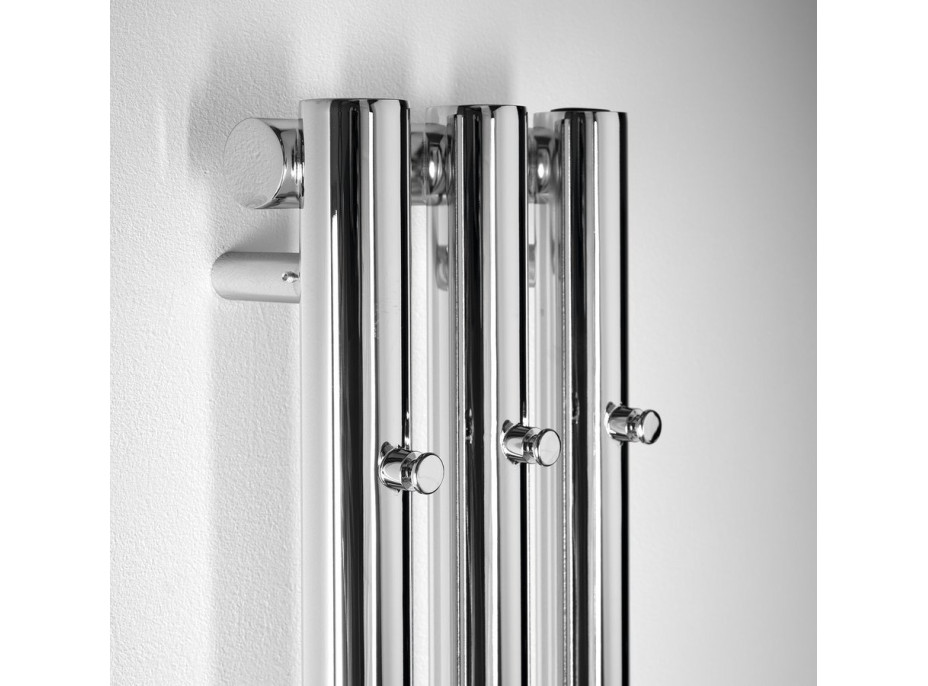 Sapho PILON otopné těleso 196x1800mm, se třemi háčky pro ručník, chrom IZ126T