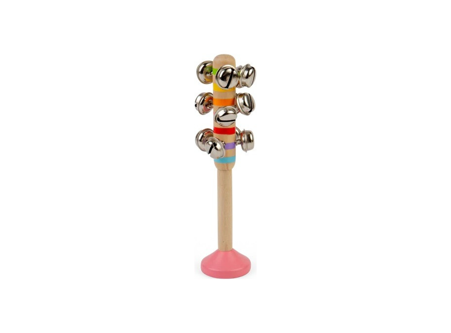 Bigjigs Toys Rolničky 1 ks růžová