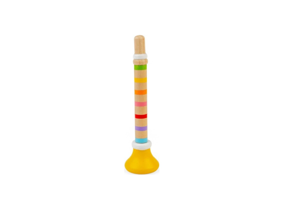 Bigjigs Toys Trumpetka 1 ks žlutá
