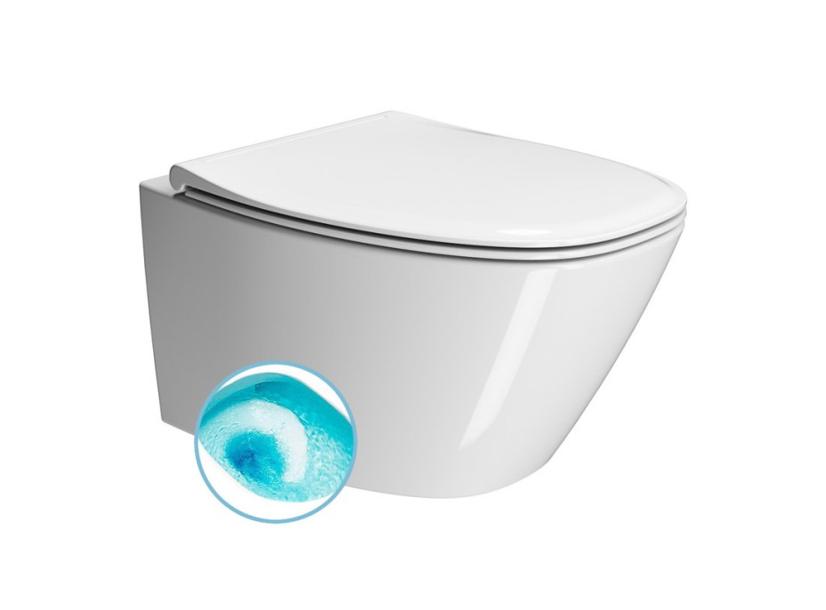 GSI MODO závěsná WC mísa, Swirlflush, 37x54cm, bílá ExtraGlaze 841511