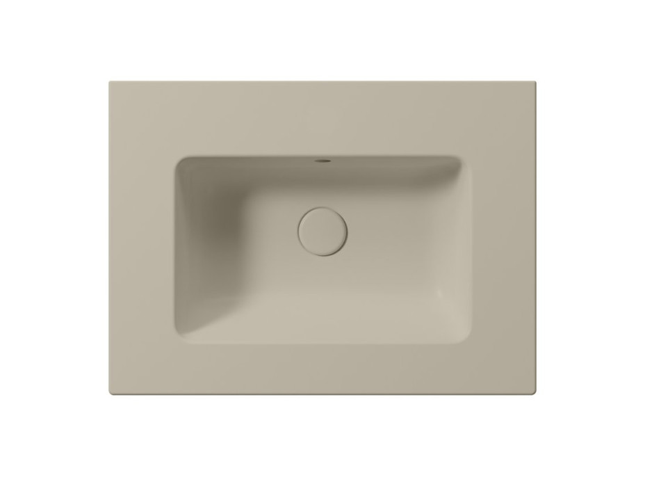 GSI PURA keramické umyvadlo Slim 62x46cm, bez otvoru, creta mat 8884008