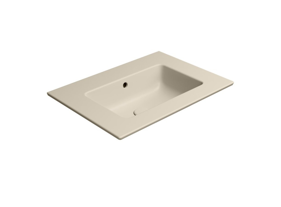GSI PURA keramické umyvadlo Slim 62x46cm, bez otvoru, creta mat 8884008