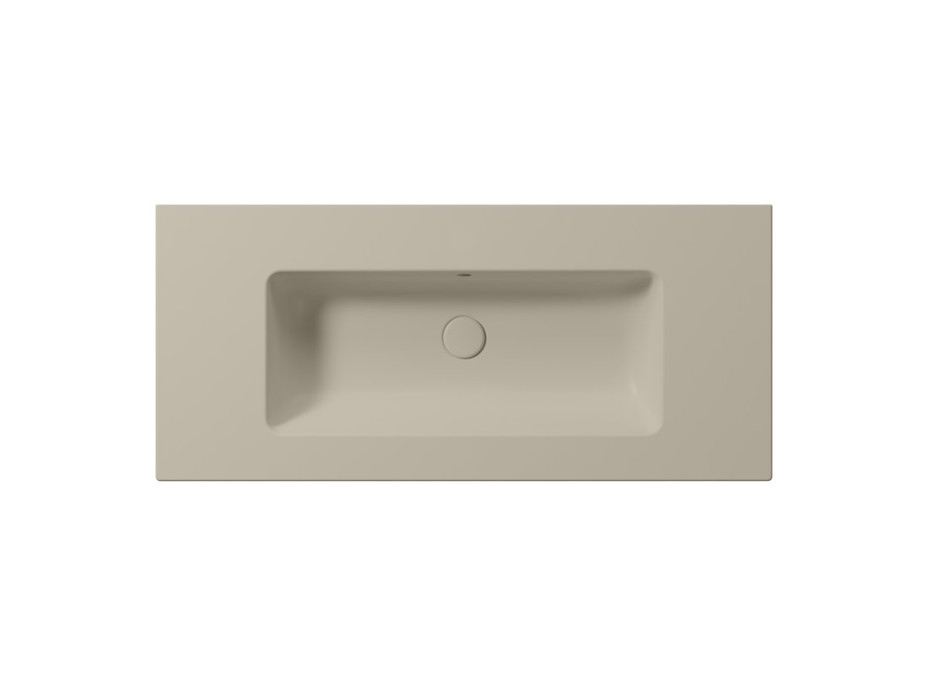 GSI PURA keramické umyvadlo Slim 102x46cm, bez otvoru, creta mat 8886008