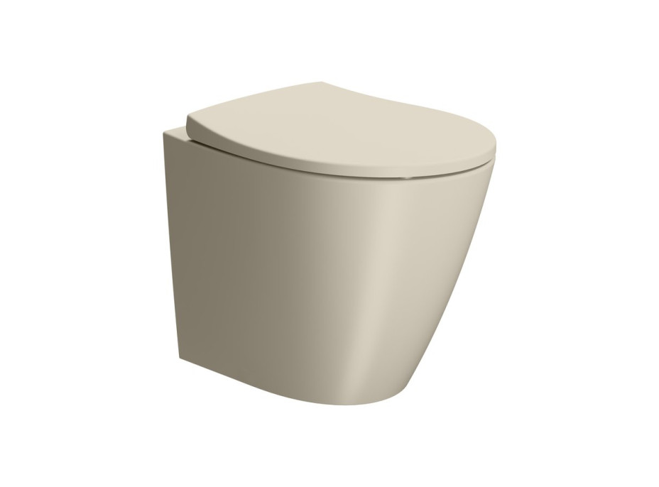 GSI MODO WC mísa stojící, Swirlflush, 37x52cm, spodní/zadní odpad, creta dual-mat 981008