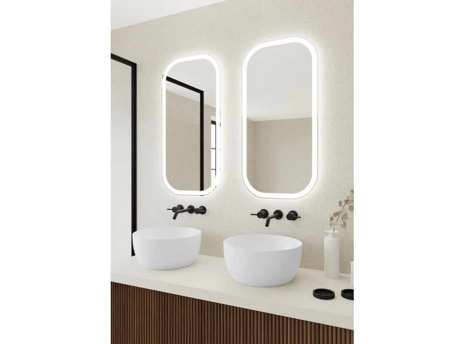 Sapho MANOR zrcadlo s LED osvětlením 50x100cm MN500