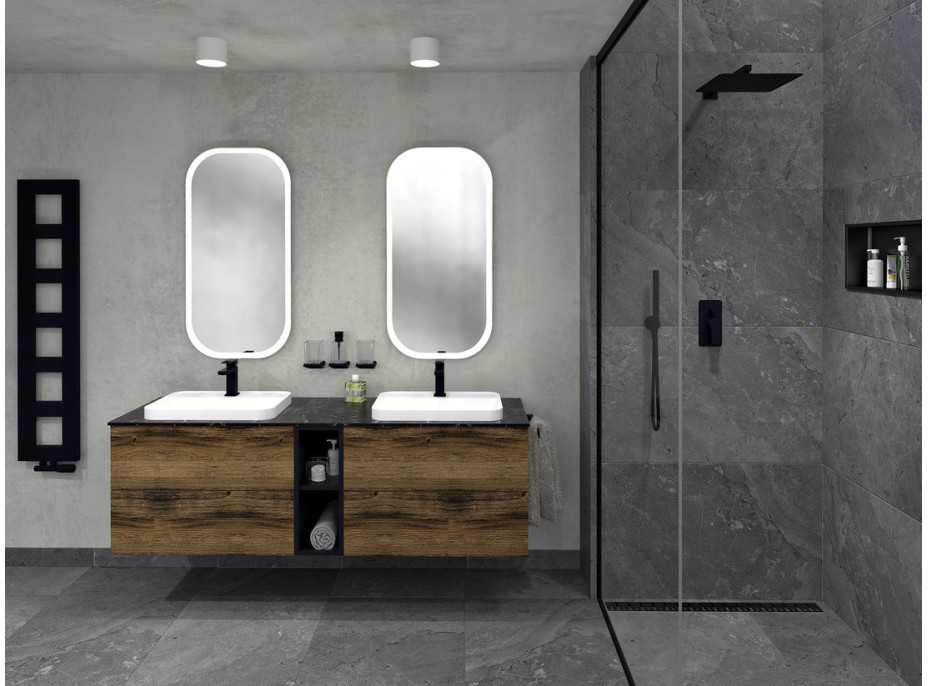 Sapho MANOR zrcadlo s LED osvětlením 50x100cm MN500