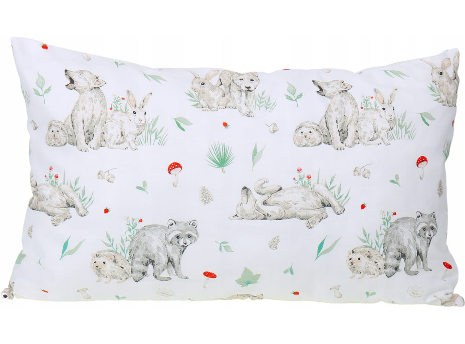Dětské bavlněné povlečení do postýlky 120x90 cm BABYMAM PREMIUM - Můj les