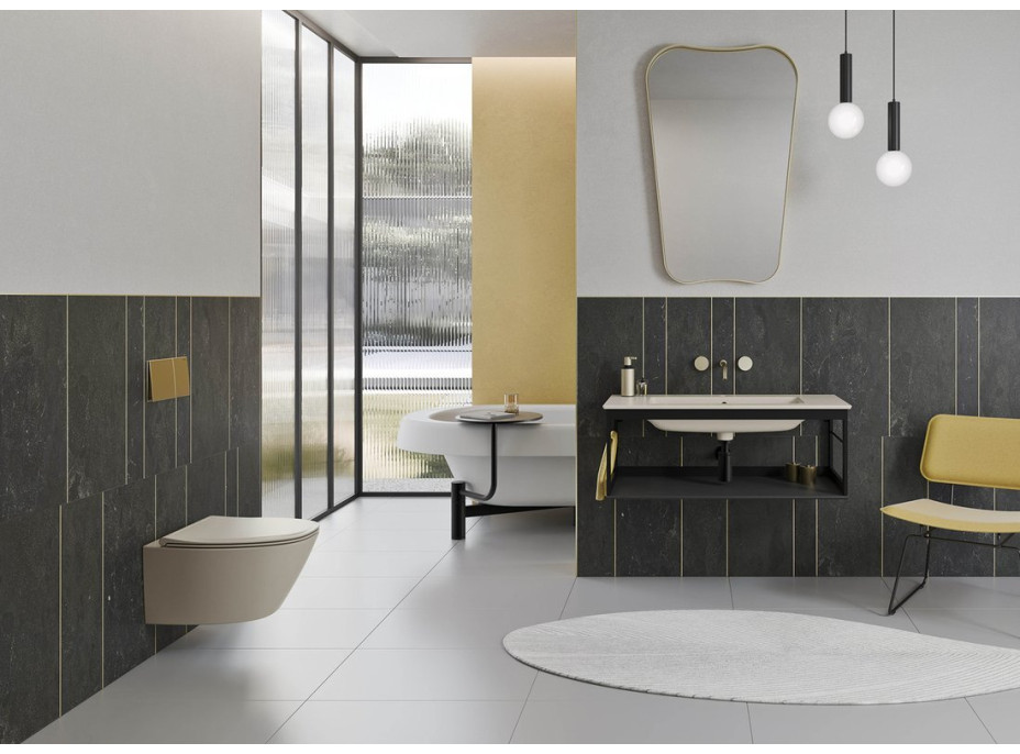 GSI MODO závěsná WC mísa, Swirlflush, 37x54cm, creta dual-mat 841508