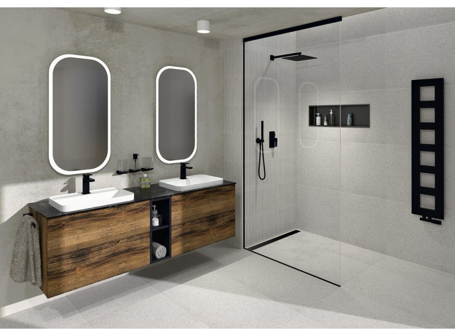 Sapho MANOR zrcadlo s LED osvětlením 50x100cm MN500