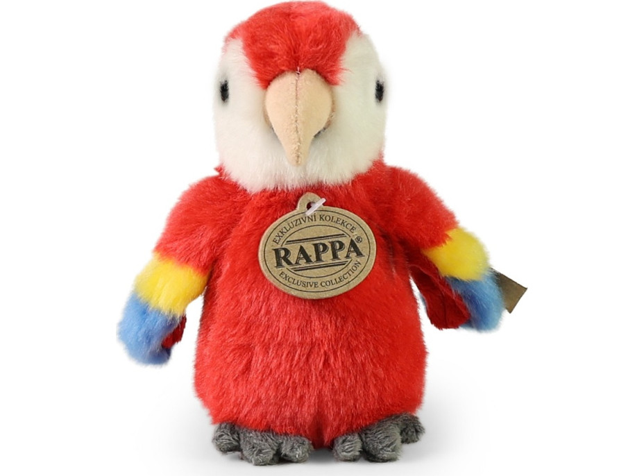 Rappa Plyšový papoušek Ara 16 cm červený ECO-FRIENDLY