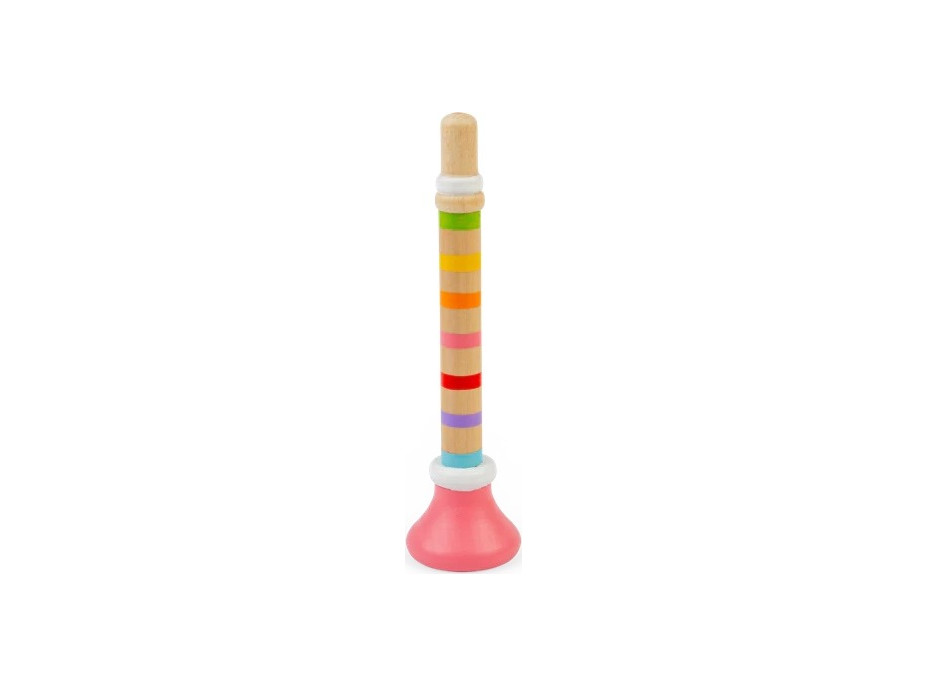 Bigjigs Toys Trumpetka 1 ks růžová