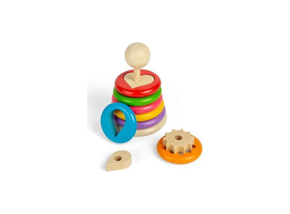 Bigjigs Toys Nasazování tvarů na tyč