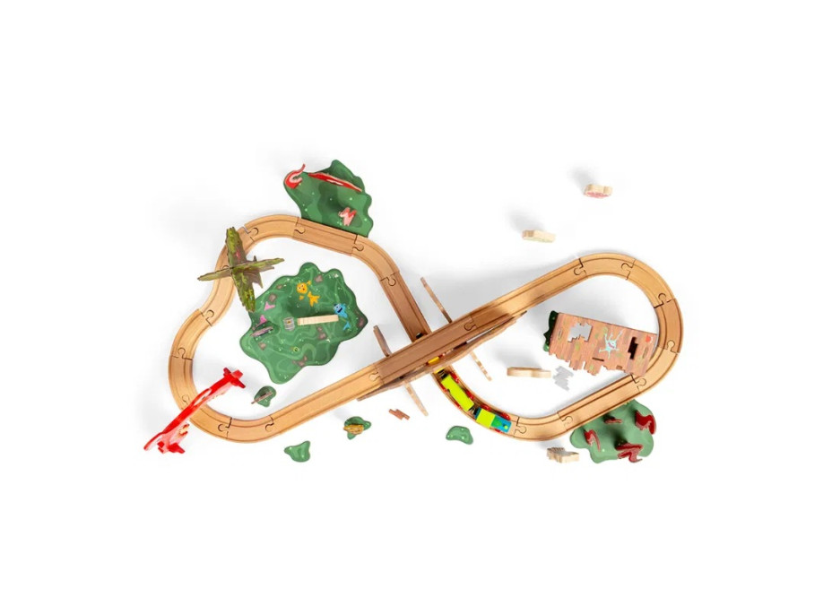 Bigjigs Rail Dřevěná vláčkodráha Příšerky