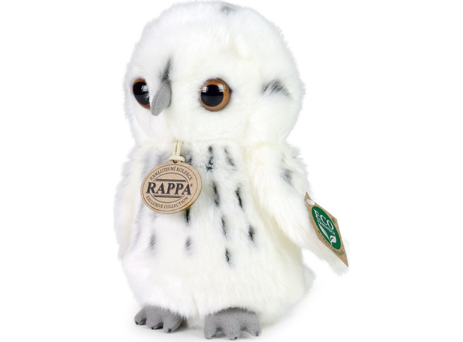 Rappa Plyšová sova bílá 18 cm ECO-FRIENDLY