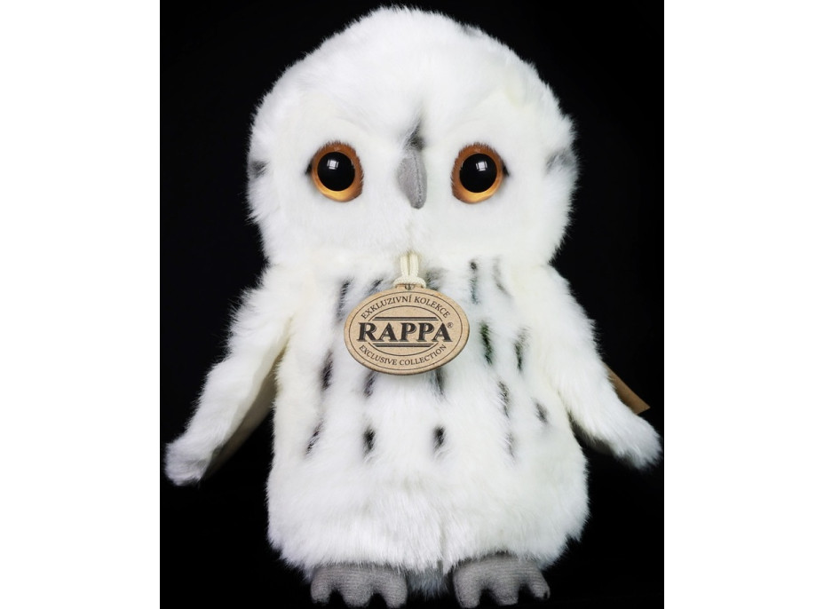 Rappa Plyšová sova bílá 18 cm ECO-FRIENDLY
