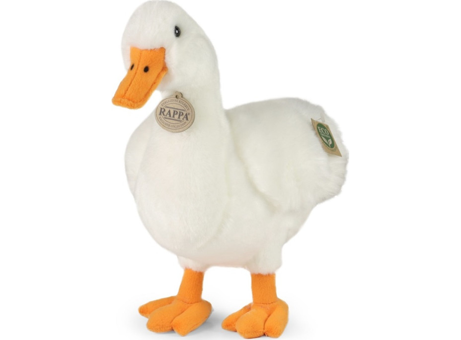 Rappa Plyšová kachna bílá 33 cm ECO-FRIENDLY