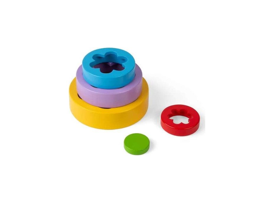 Bigjigs Toys Skládací květinová věž