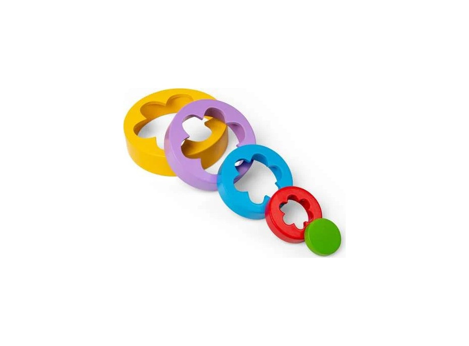 Bigjigs Toys Skládací květinová věž