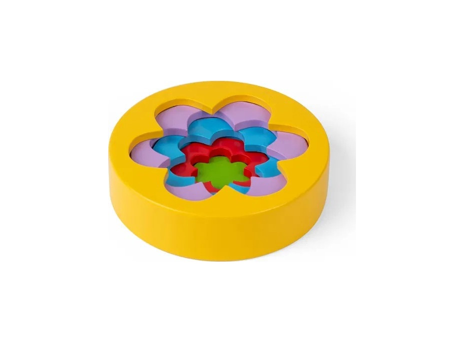 Bigjigs Toys Skládací květinová věž