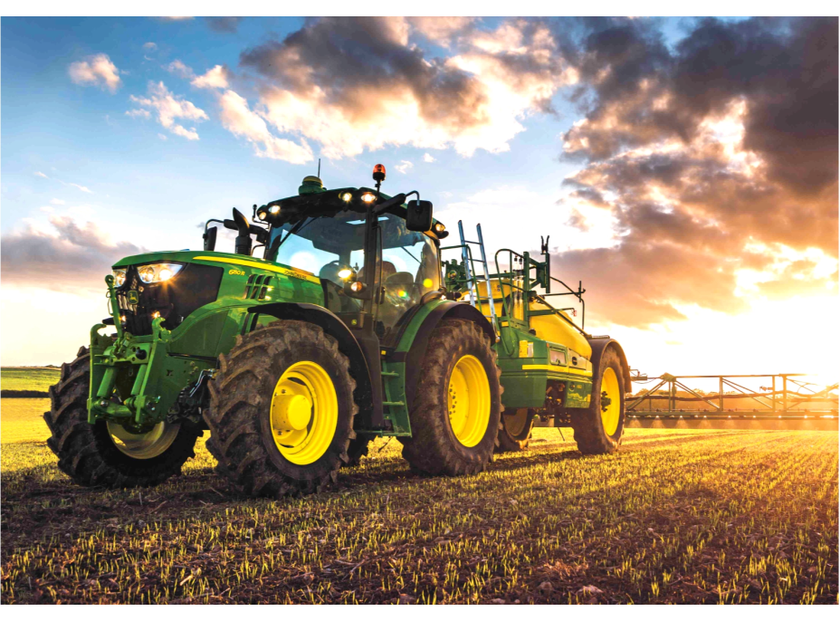 NORIMPEX Diamantové malování Traktor John Deere na poli 30x40cm