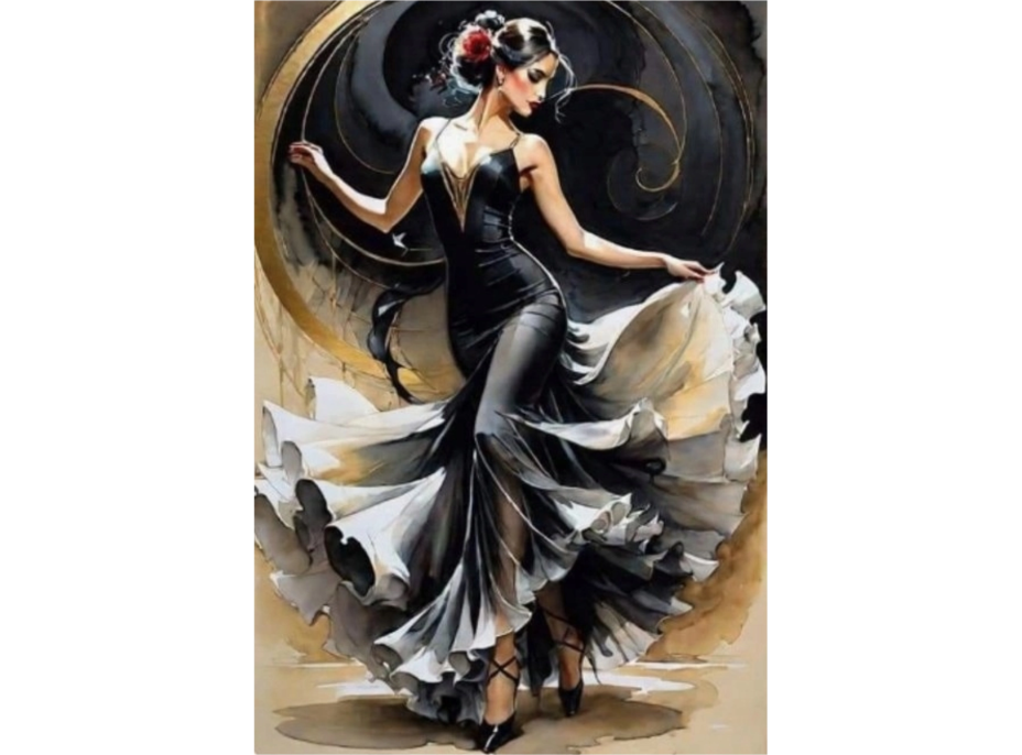NORIMPEX Diamantové malování Ve víru flamenca 30x40cm