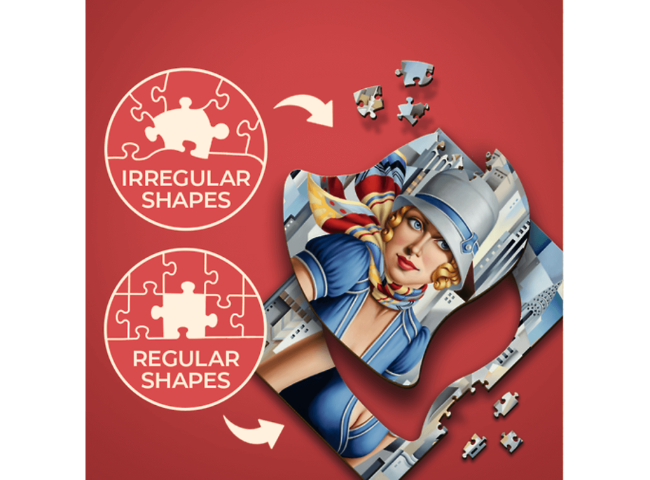 TREFL Dřevěné puzzle Art: Catherine Abel - Léto ve městě 200 dílků