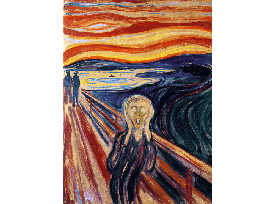 TREFL Dřevěné puzzle Art: Edvard Munch - Výkřik 200 dílků