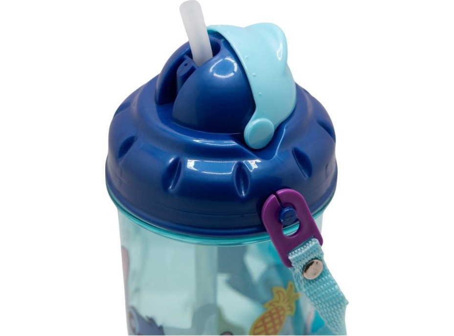 STOR Láhev na pití s popruhem Stitch 465 ml