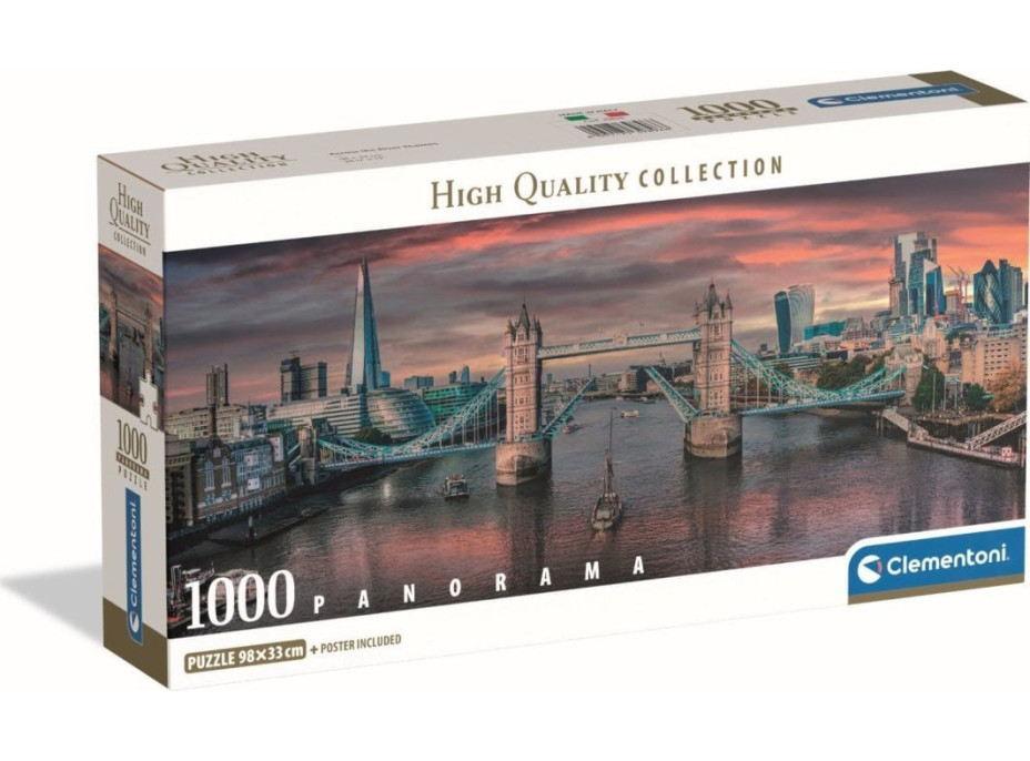 CLEMENTONI Panoramatické puzzle Přes řeku 1000 dílků