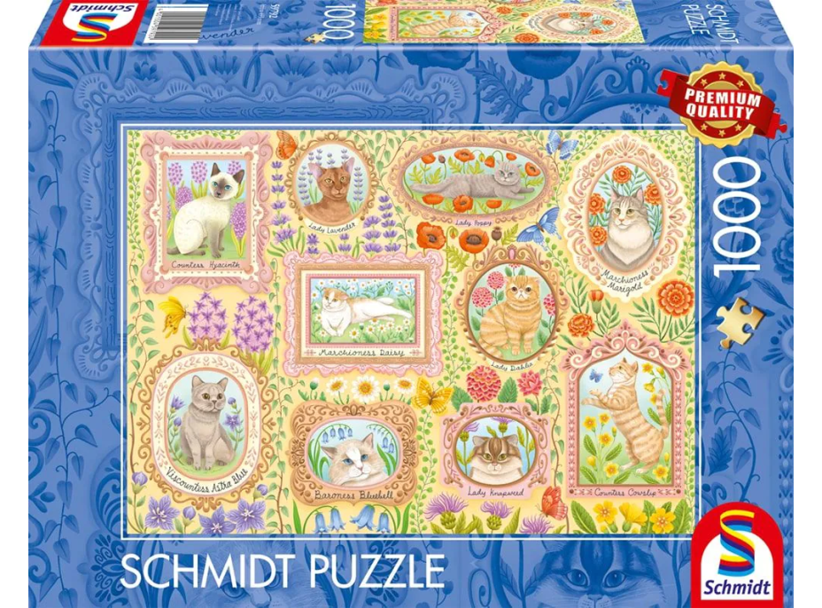 SCHMIDT Puzzle Aristokratické kočky 1000 dílků