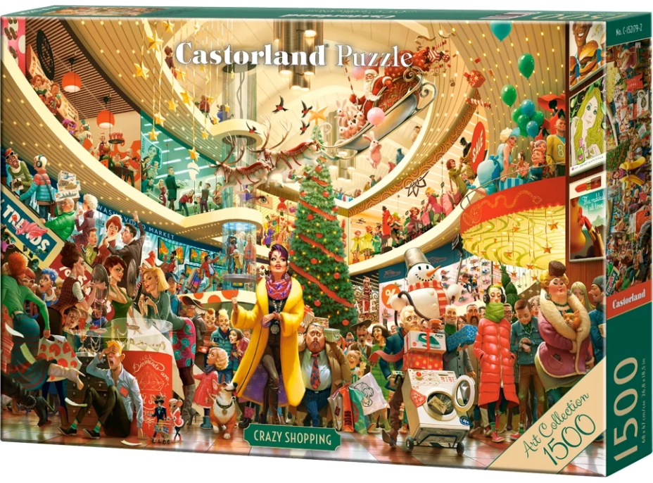 CASTORLAND Puzzle Art Collection: Bláznivé nakupování 1500 dílků