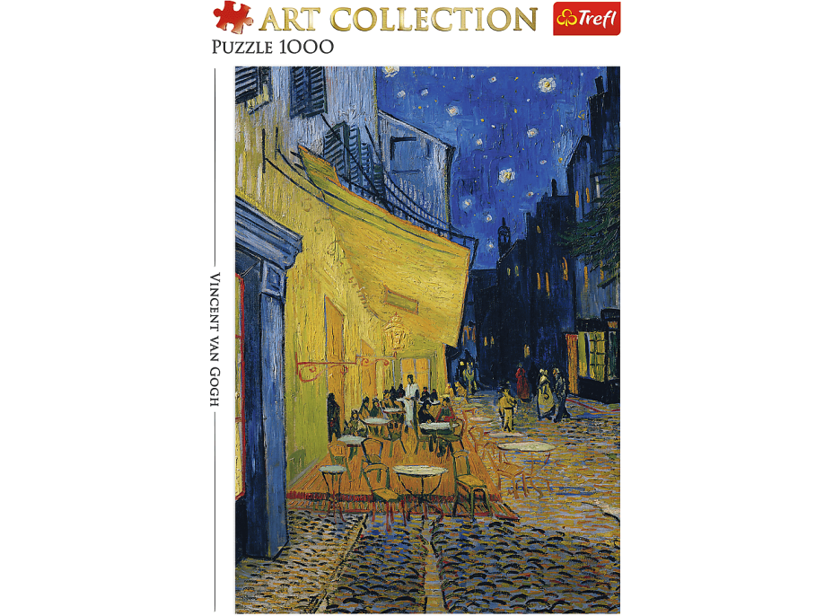 TREFL Puzzle Art Collection: Terasa kavárny v noci 1000 dílků