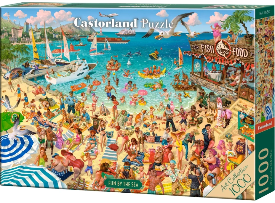 CASTORLAND Puzzle Art Collection: Zábava u moře 1000 dílků