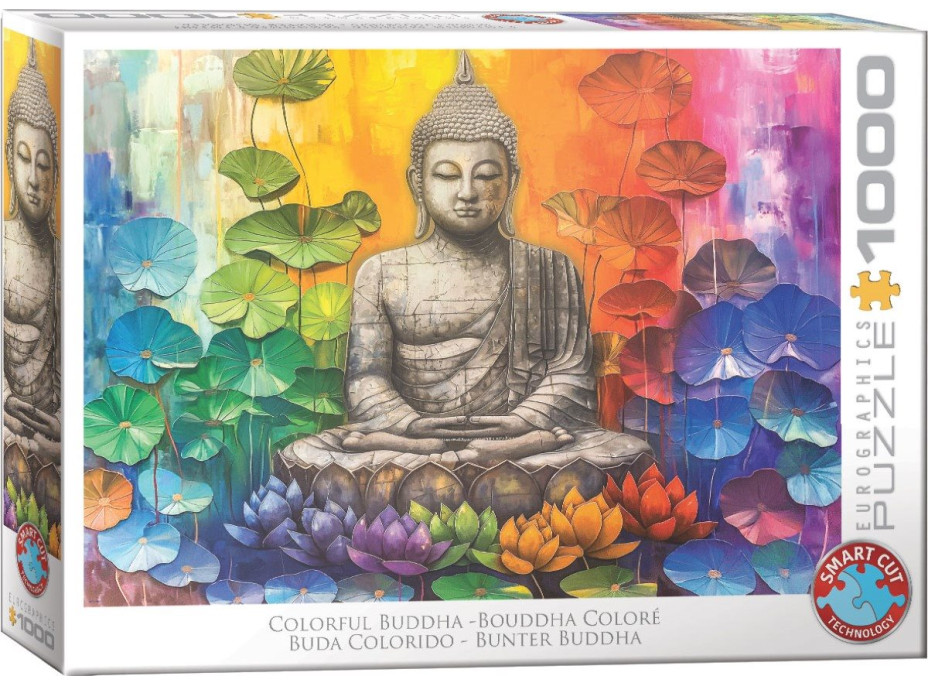 EUROGRAPHICS Puzzle Barevný Buddha 1000 dílků