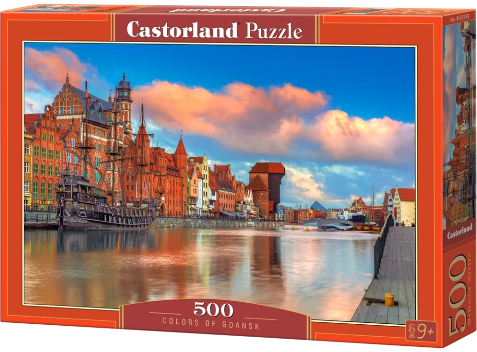 CASTORLAND Puzzle Barvy Gdaňsku 500 dílků