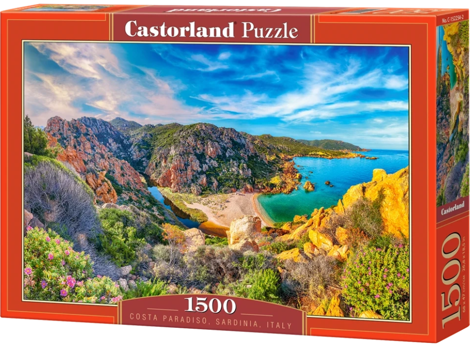 CASTORLAND Puzzle Costa Paradiso, Sardínie 1500 dílků