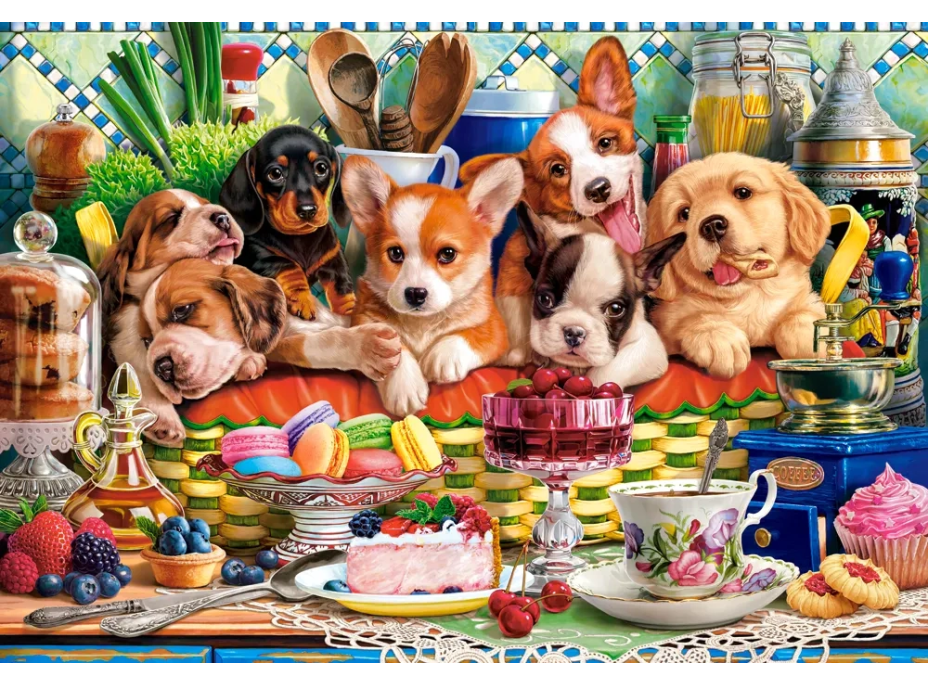 CASTORLAND Puzzle Dezert pro štěňata 1000 dílků