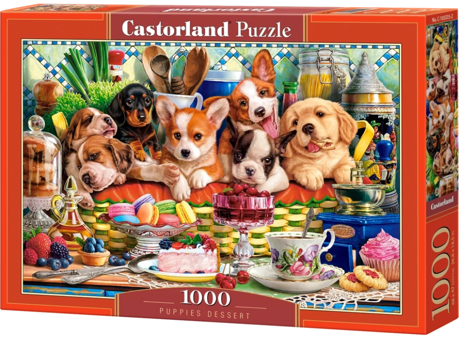 CASTORLAND Puzzle Dezert pro štěňata 1000 dílků