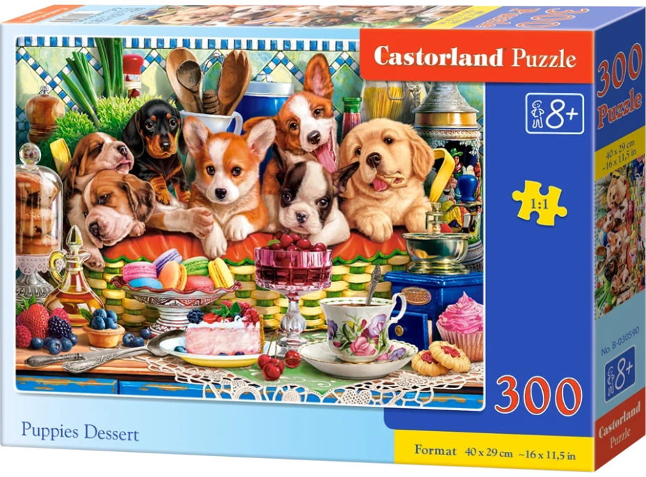CASTORLAND Puzzle Dezert pro štěňata 300 dílků