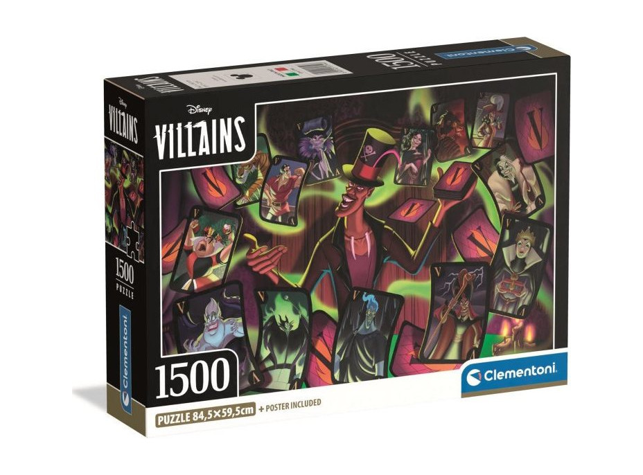 CLEMENTONI Puzzle Disney padouchové 1500 dílků